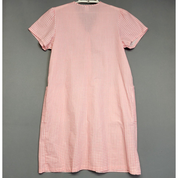 Anthony Richards Gingham House Dress Robe Womens MP Seersucker Duster Lounge VTG - Picture 9 of 11